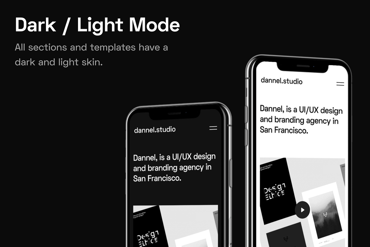 Dannel - Creative Portfolio Theme, a WordPress Template by UniStudio (Photo 2 of 3)