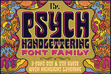 Psych Handlettering Font, a Font by Mysterylab Designs