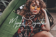Miyake -  Signature font, a Script Font by creativemedialab (Thumbnail 7 of 9)