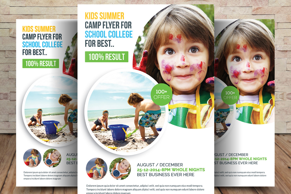 Kids Summer Camp Flyer, a Flyer Template by graphicforest (Photo 1 of 4)