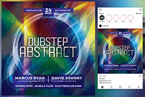 Dubstep Abstract Flyer