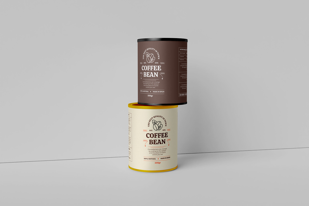 Coffee Tea Can - Mockup, a Packaging Mockup by Bokuto (Photo 6 of 6)