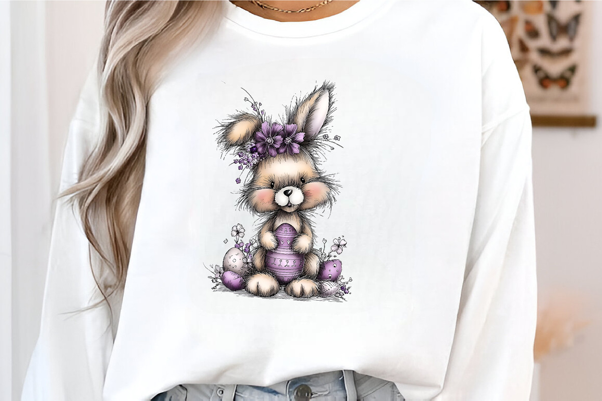 Whimsical Easter Bunny Clipart, an Illustration by GatewayDesign (Photo 4 of 5)