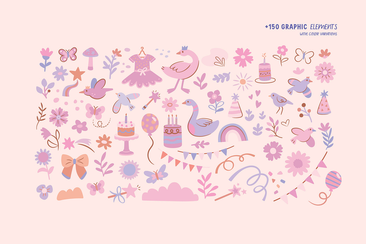 Flower Ballerinas, a Person Illustration by Lucia Baertl (Photo 5 of 16)