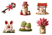 Cottagecore Spring Easter Png Set, an Illustration by CreationArt (Thumbnail 4 of 6)
