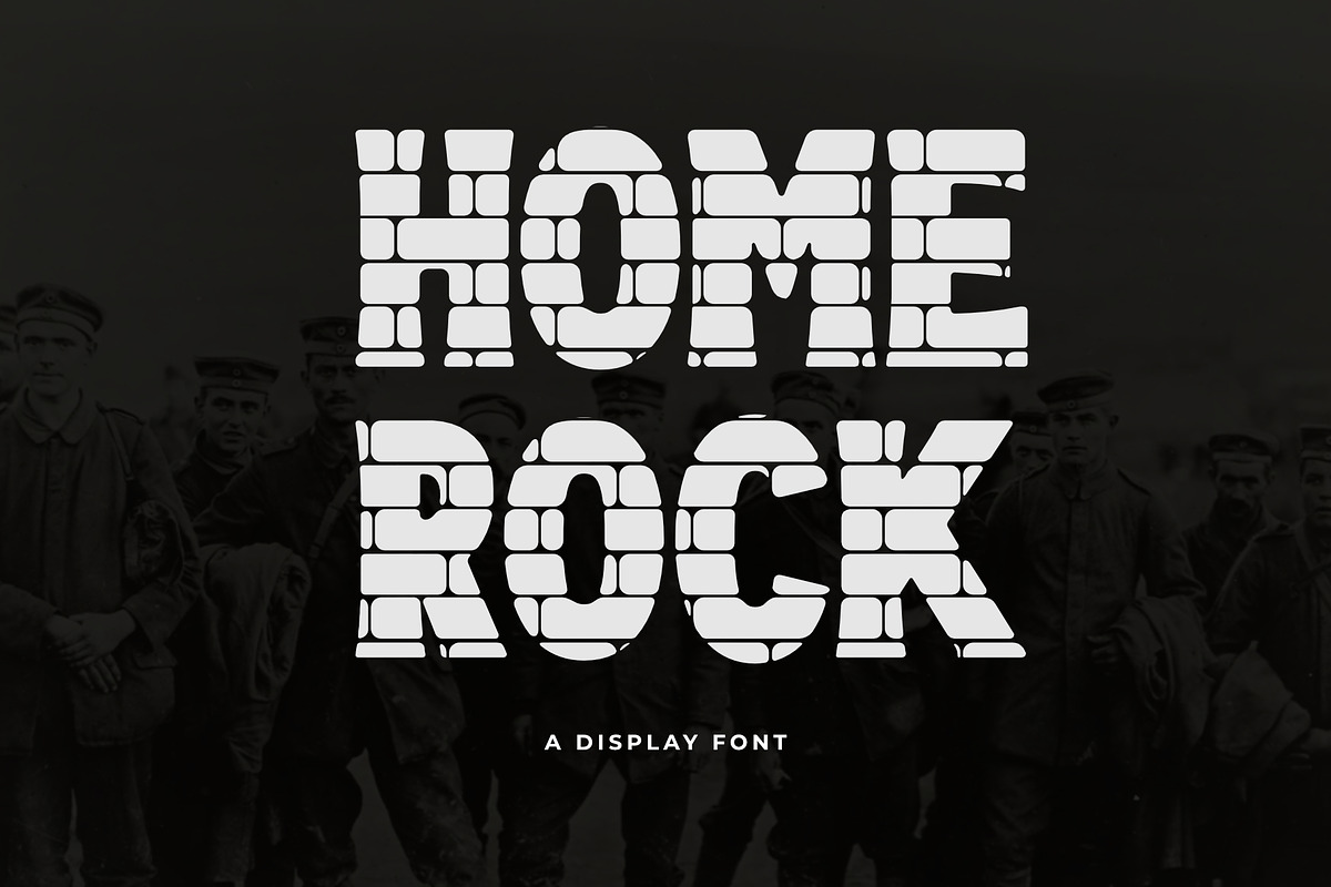 HOMEROCK FONT, a Font by Andika Fez (Photo 1 of 7)