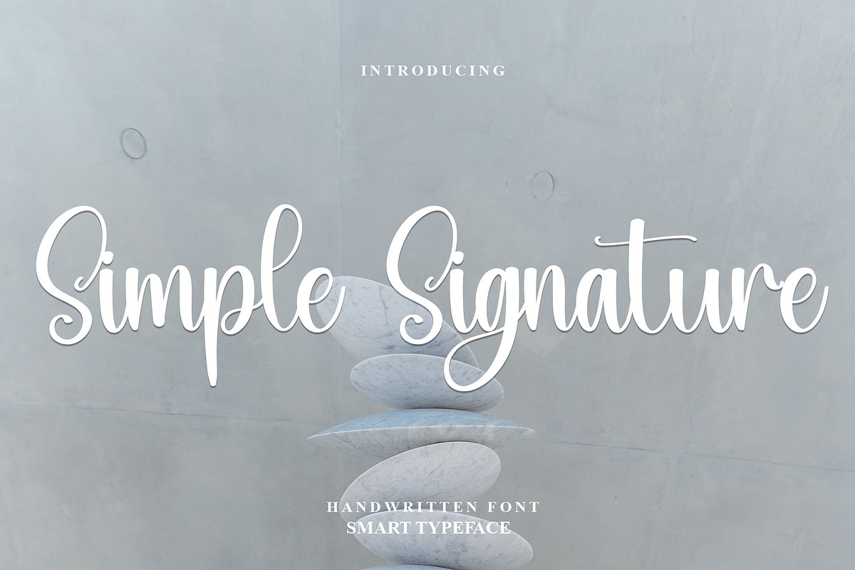 Simple Signature, a Handwritten Font by FreshTypeINK (Photo 1 of 8)