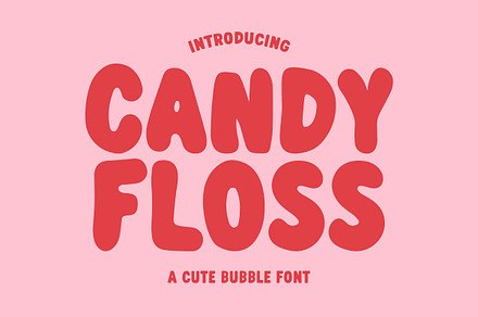 Candy Floss - Cute Bubble Font, a Sans Serif Font by Happy Type Club