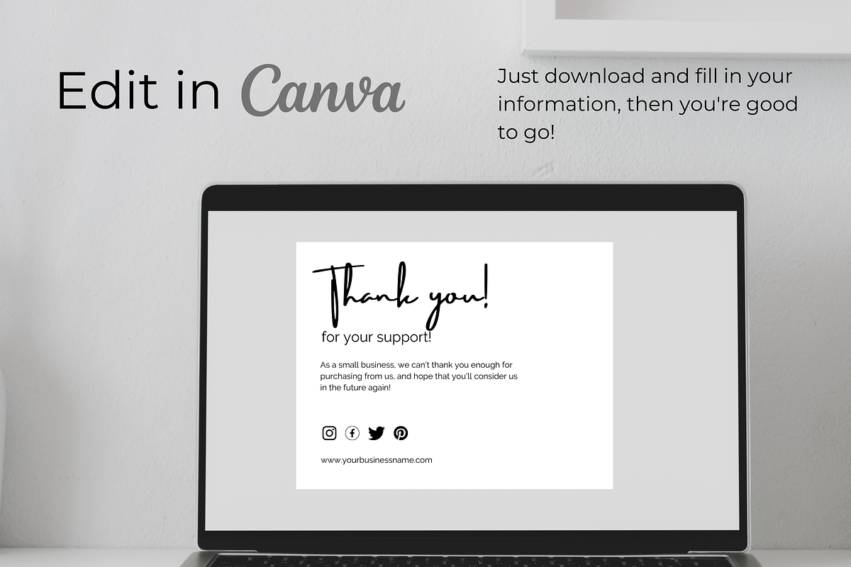 Business Thank You Card (Digital), a Stationery Template by Zqdo (Photo 3 of 3)