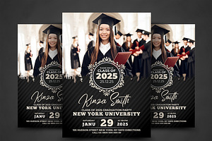 Graduation Invitation, a Flyer Template by AfzaalGraphics