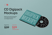 CD Digipack Mockups, a Packaging Mockup by Mr.Mockup™ (Thumbnail 2 of 12)