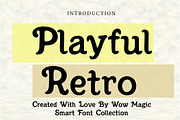 Playful Retro, a Serif Font by Wow Magic (Thumbnail 1 of 3)