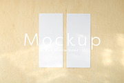 Simple 4x9 Wedding Menu Mockup, a Print Template by ILLONA GRAPHICS (Thumbnail 1 of 5)