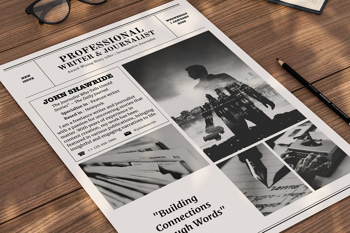 3 Page Newspaper Media Kit Template, a Presentation Template by ZoloDesignHub (Photo 4 of 8)