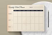 Weekly Meal Plan Layout, a Stationery Template by MightyDesign (Thumbnail 3 of 6)