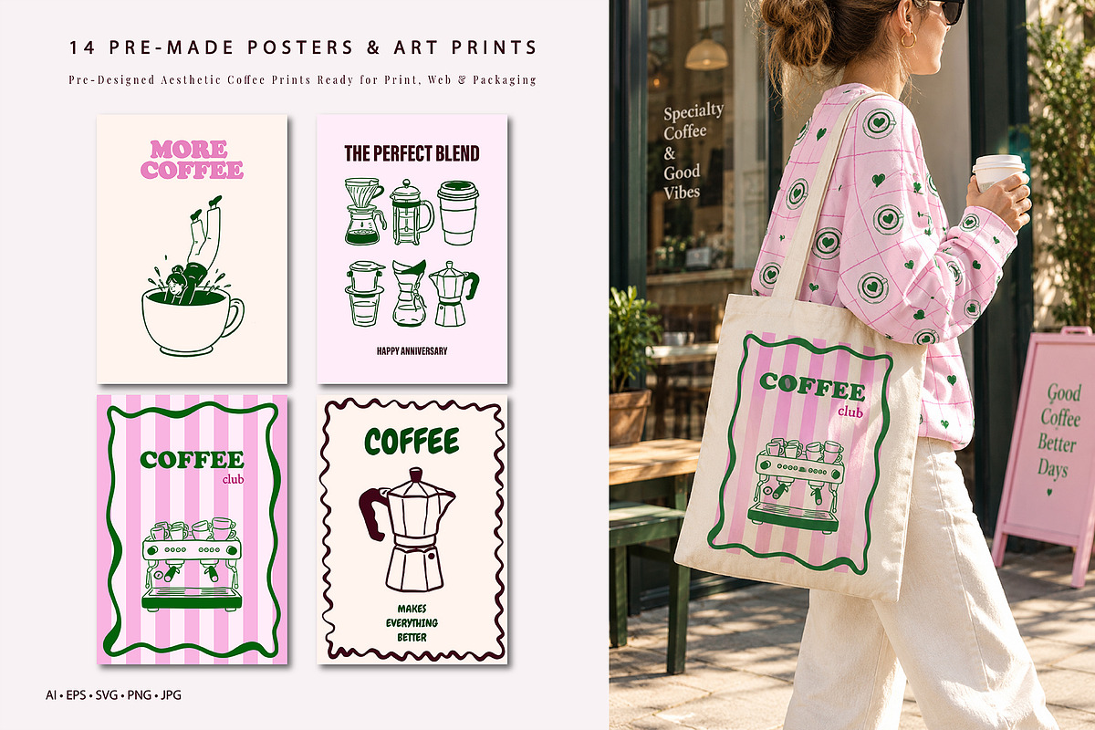 Specialty Coffee Vector Bundle, an Object Graphic by SunnJaneArt (Photo 9 of 18)