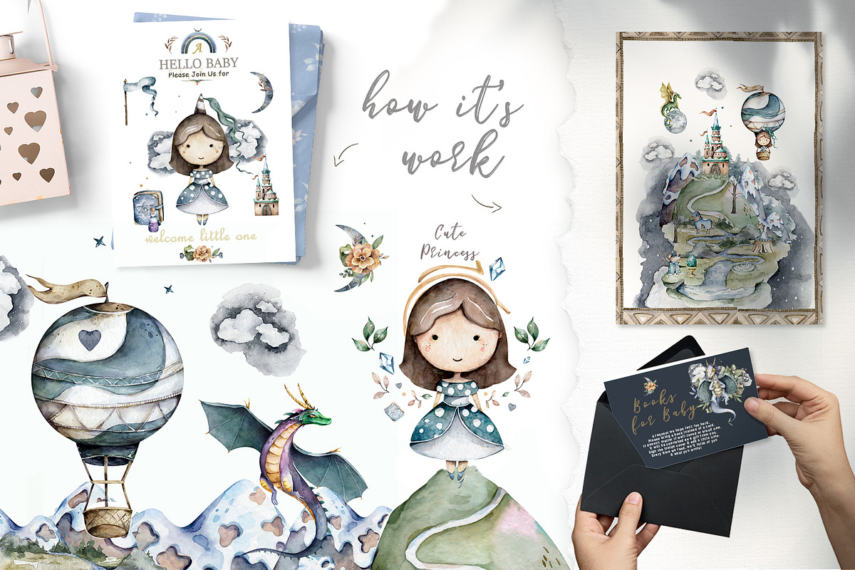 Mythical Dragon Watercolor Adventure, an Animal Illustration by Ann Art Houze (Photo 3 of 14)