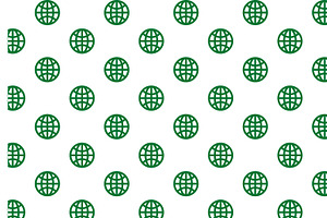 Green Globe Pattern Background Image, a Pattern Graphic by Pray Art Design Studio