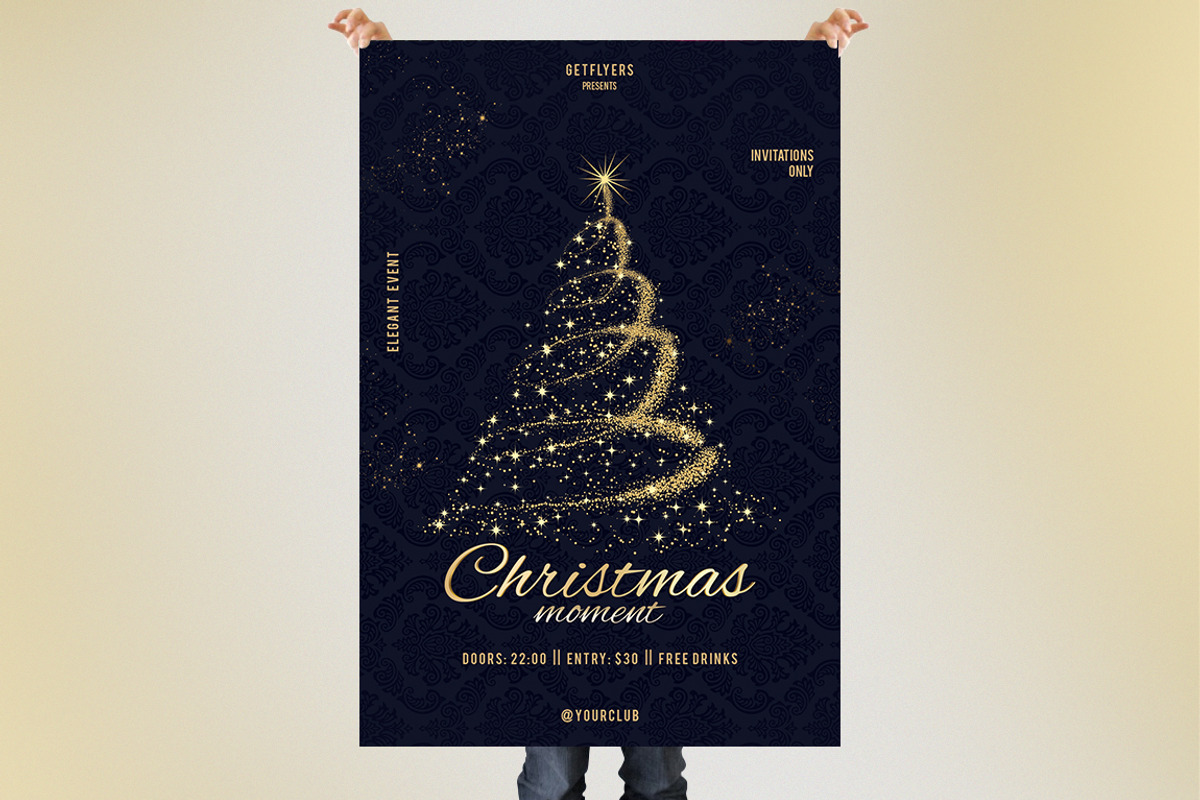 Elegant Christmas PSD Flyer Template, a Flyer Template by Naim Selmani (Photo 2 of 3)