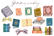 Summer hygge clipart &digital papers, a Seasonal Illustration by Yelloo Fish (Thumbnail 7 of 10)