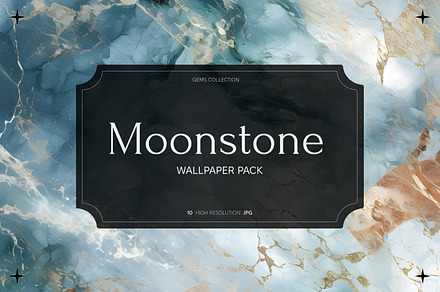 Moonstone gemstone wallpaper pack