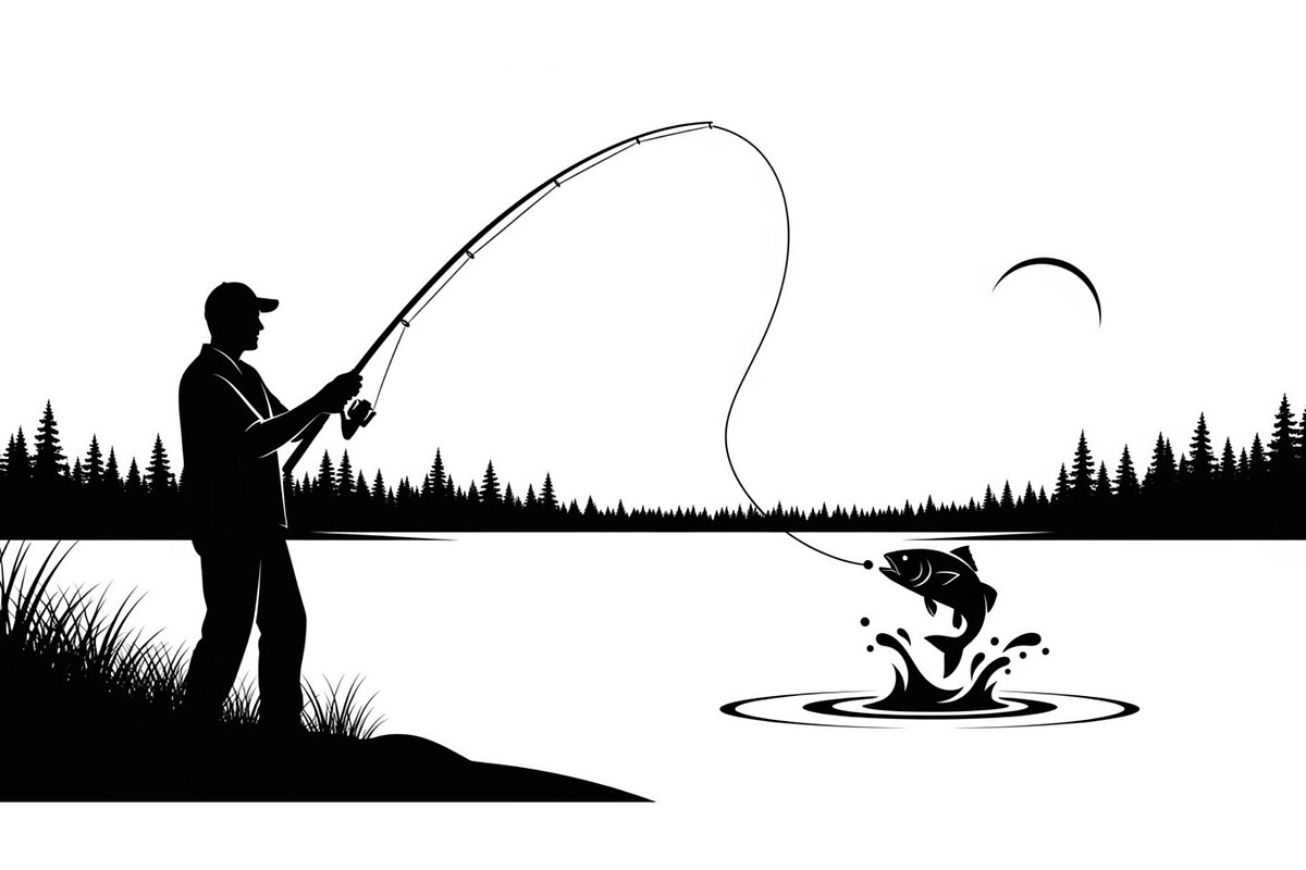 Fishing Silhouette Vector Bundle, an Illustration by hafijul (Photo 18 of 51)