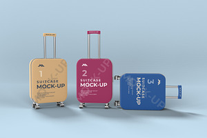 Travel Suitcase Mockups