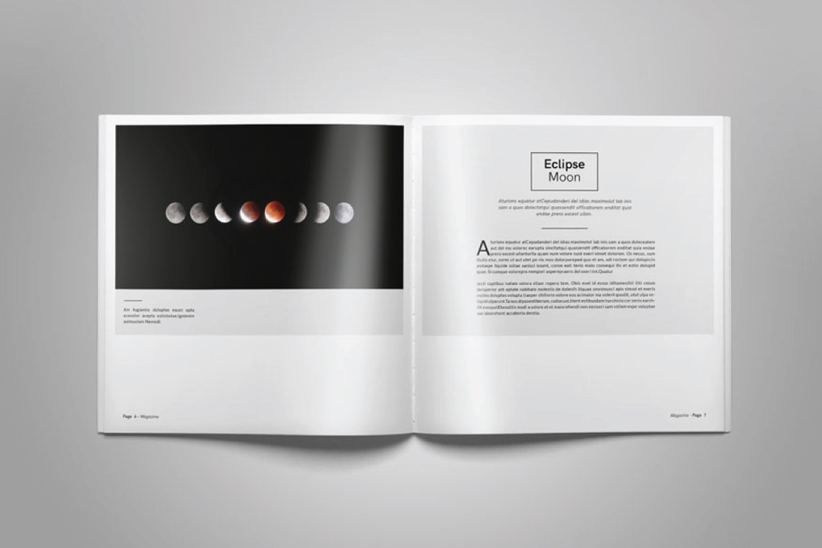 Square Magazine Template Indesign, a Magazine Template by Tiempo co (Photo 5 of 11)