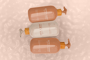 3d Dispenser Bottles Mockup, a Packaging Mockup by The Rose Project