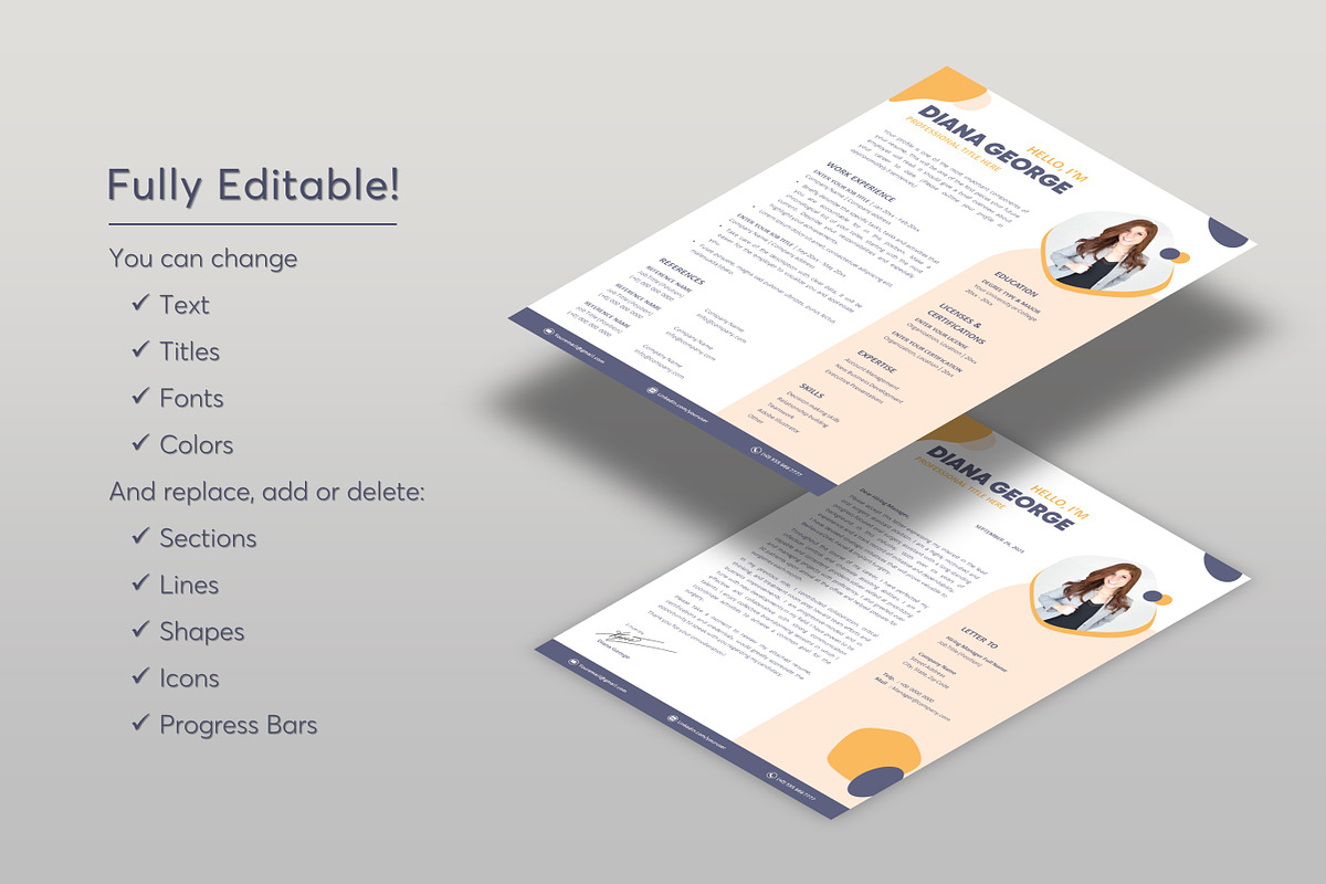 ATS Resume CV Word & Google Docs 29, a Resume Template by MrCam Template Resume|CV (Photo 4 of 7)