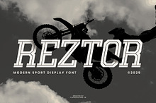 Reztor - Modern Sport Display Font