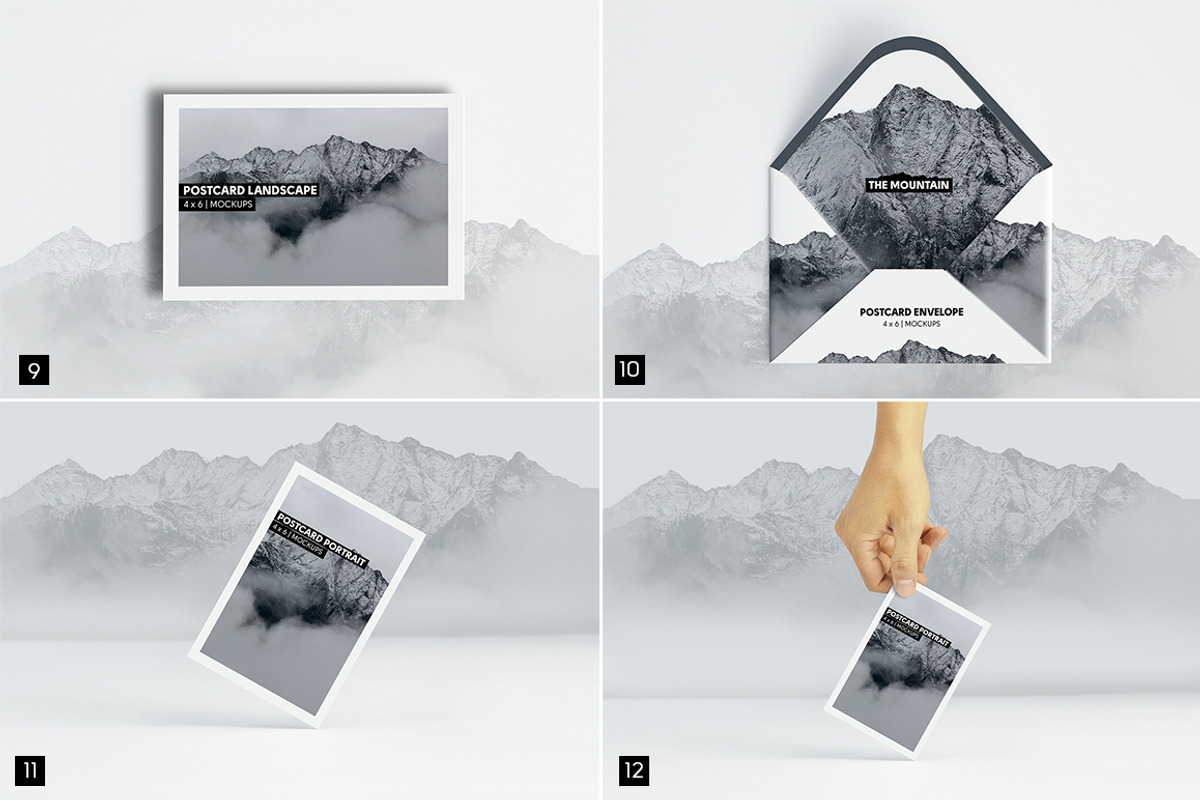 Postcard With Envelope Mockups BUNDL, a Print Template by Kongkow (Photo 7 of 14)