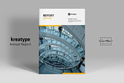 Kreatype Annual Report, a Brochure Template by Kreatype Studio (Thumbnail 1 of 8)