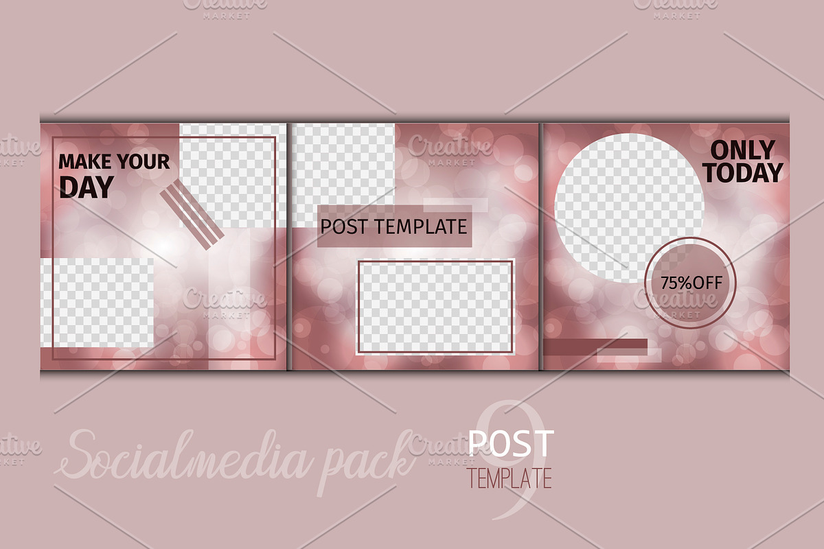 Social media template. Endless post, a Social Media Template by Iryna Danyliuk (Photo 4 of 4)