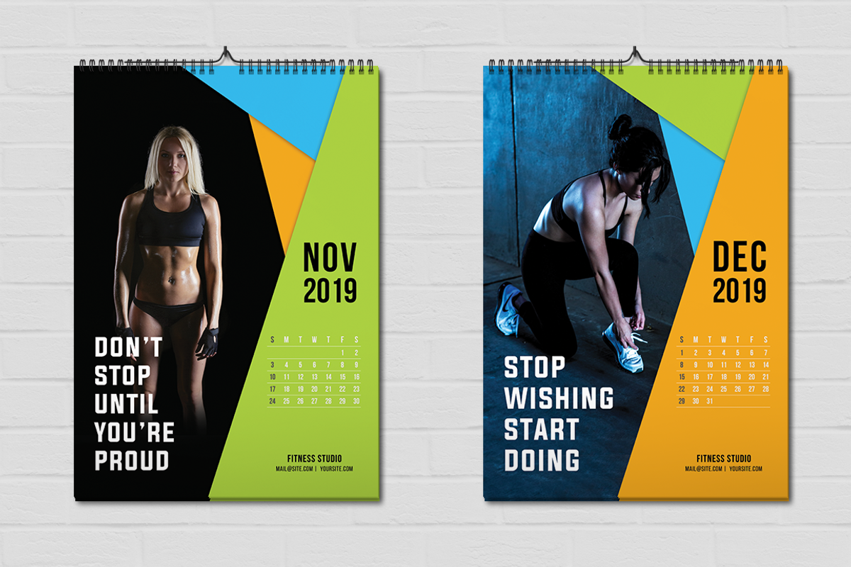 Fitness Calendar 2019, a Stationery Template by Jaisivakumar (Photo 8 of 9)