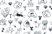Valentine's Day Sphinx Hairless Cats, an Animal Illustration by GooseFrol (Thumbnail 8 of 12)