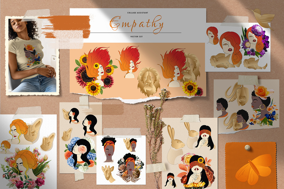 Collage collection/ Empathy, an Illustration by WildStrawberry Magic (Photo 2 of 11)
