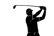 golfing swing silhouettes showcasing, an Illustration by Amazin_art (Thumbnail 10 of 31)