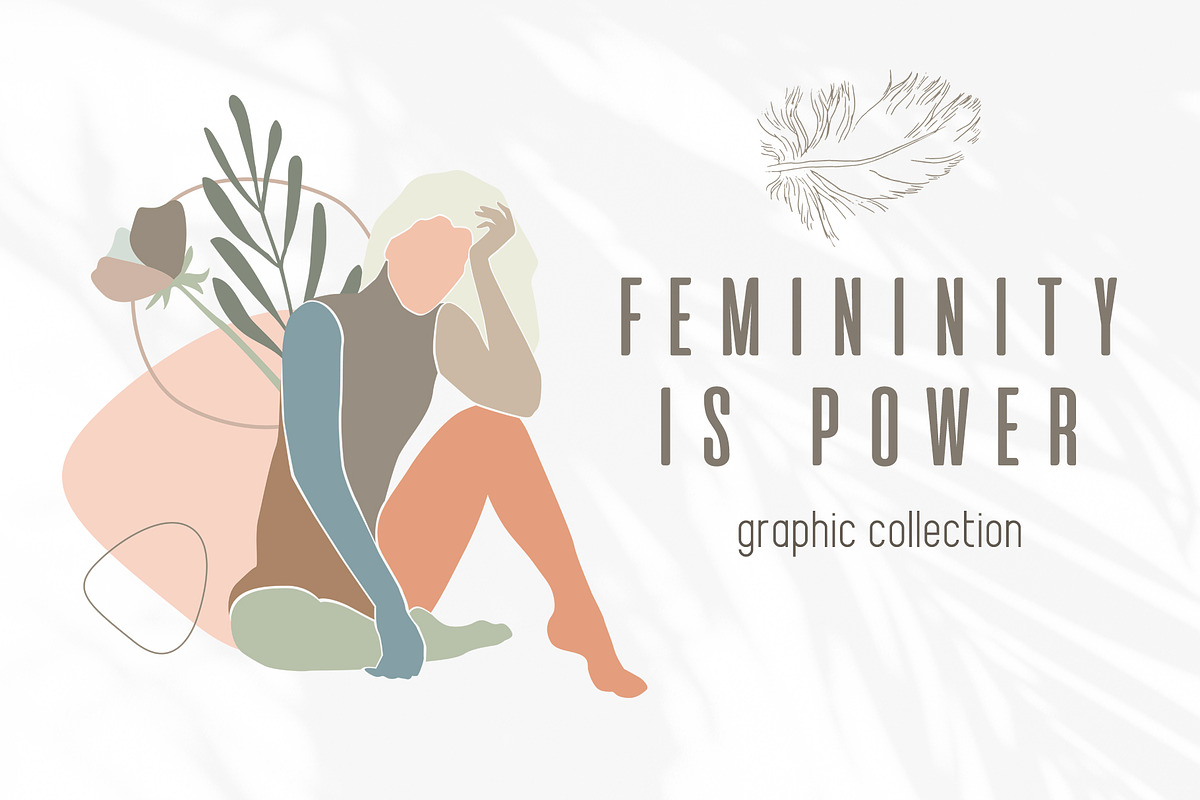 Femininity modern graphic collection, a Decorative Illustration by dasha mo (Photo 1 of 9)