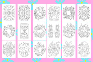 Flowers Coloring Book