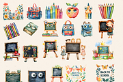 NURSERY BACK TO SCHOOL CLIPART PACK, a Person Illustration by Daring Digies (Thumbnail 5 of 9)