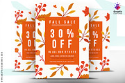 Fall Sale Flyer Template, a Flyer Template by GraphicDiamonds (Thumbnail 1 of 6)