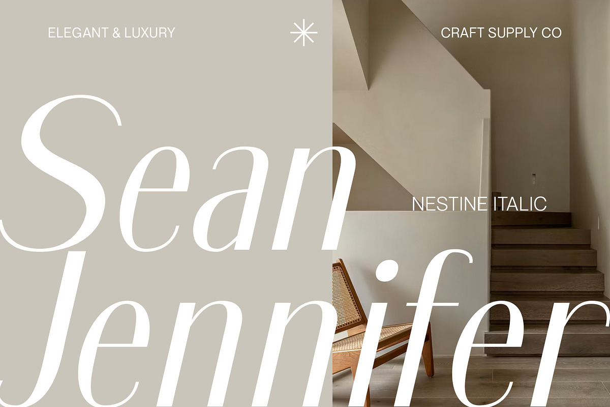 Nestine – Elegant Sans Serif, a Sans Serif Font by Craft Supply Co. (Photo 3 of 8)