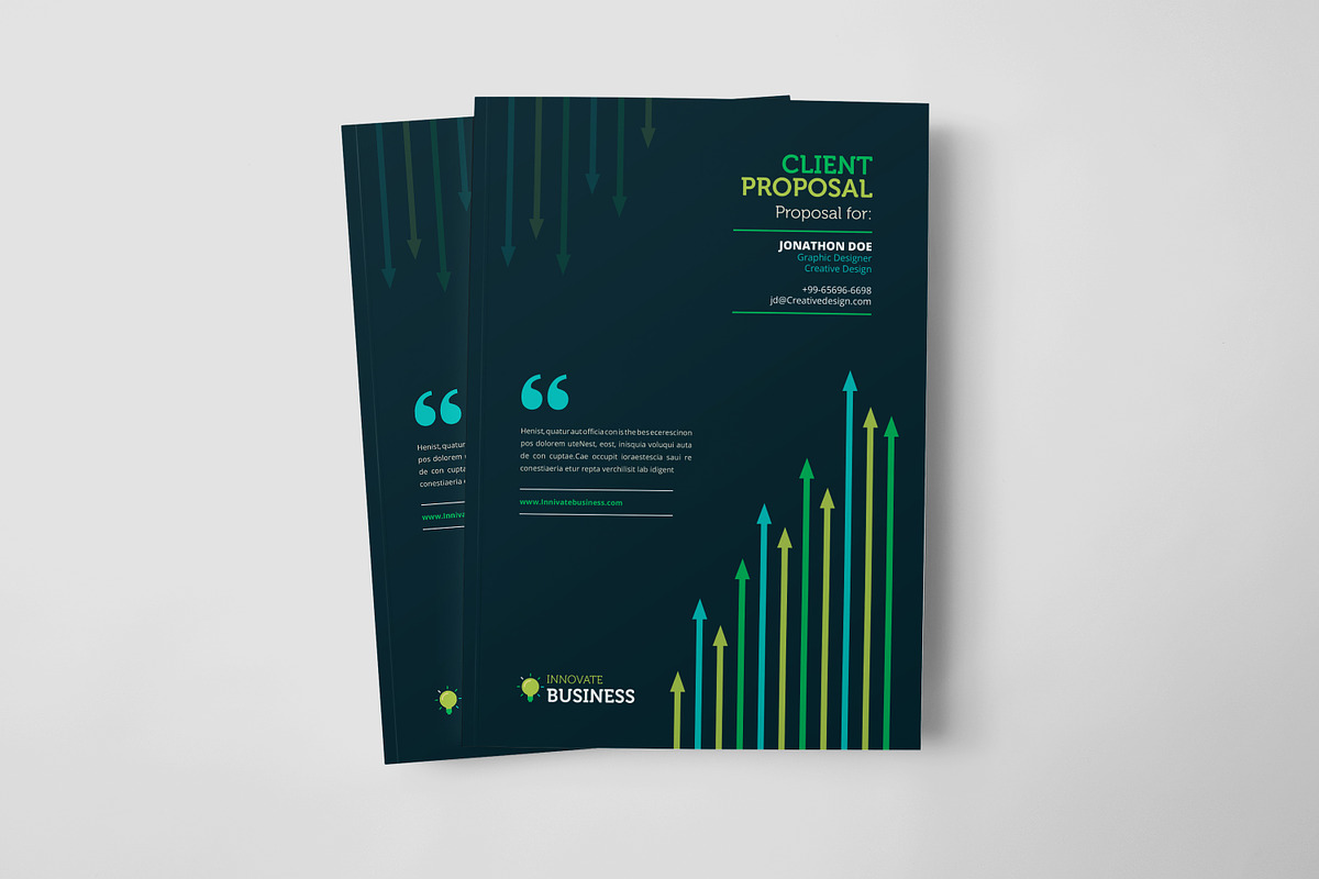 Business Project Proposal Design, a Stationery Template by Layout Design (Photo 1 of 11)