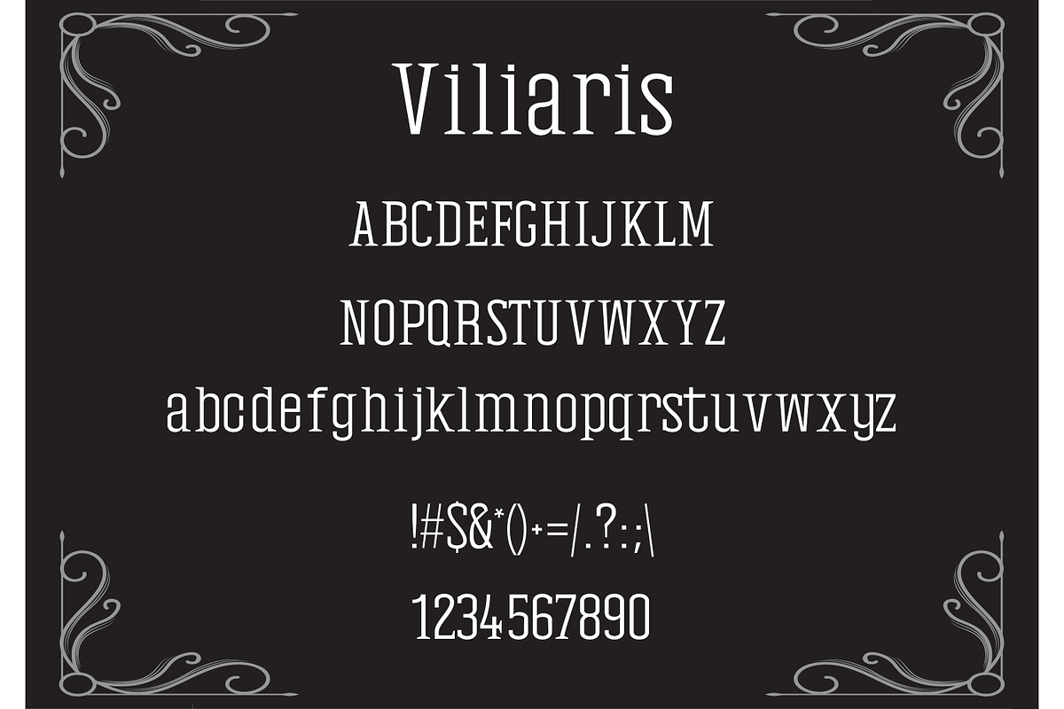 Viliaris Gothic Font preview 2