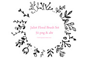 Flower doodles floral digital stamp, an Illustration by FOXYdigitalart (Thumbnail 4 of 4)
