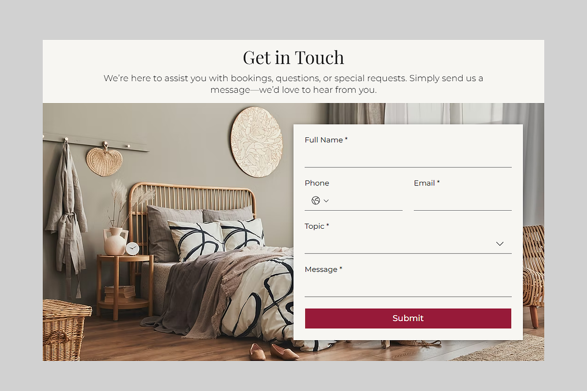 Hotel - Wix Studio Website preview 5