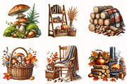 Autumn Cottagecore Clipart, an Illustration by OK Design (Thumbnail 3 of 5)