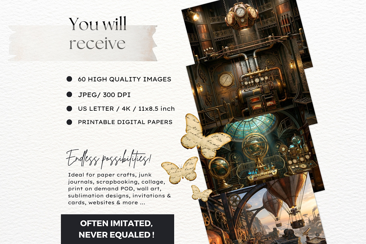 Brass Requiem Steampunk Backdrops V2, a Background Graphic by ThatsDesignArt (Photo 3 of 12)