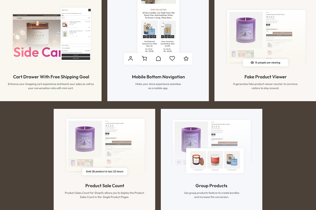 Candle Shopify Theme, a Shopify Template by LogicGo Shopify Experts (Photo 6 of 8)
